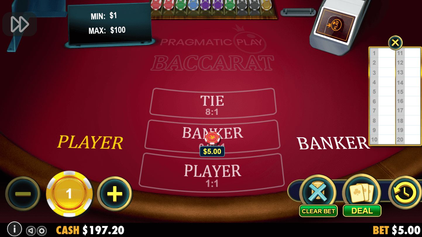 Betting on Banker in Baccarat